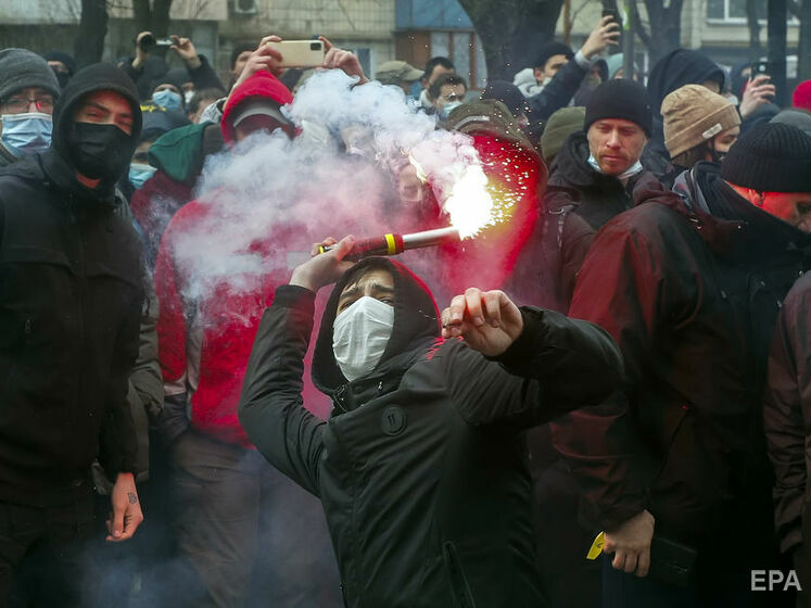 В Киеве завершилась акция протеста в поддержку Стерненко. В полиции рассказали, были ли нарушения