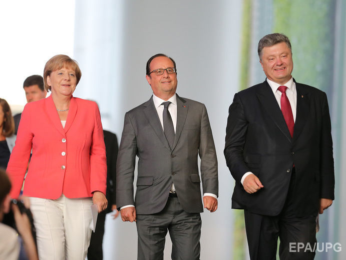 Лидеры Украины, Франции и Германии скоординируют позиции до встречи с Путиным