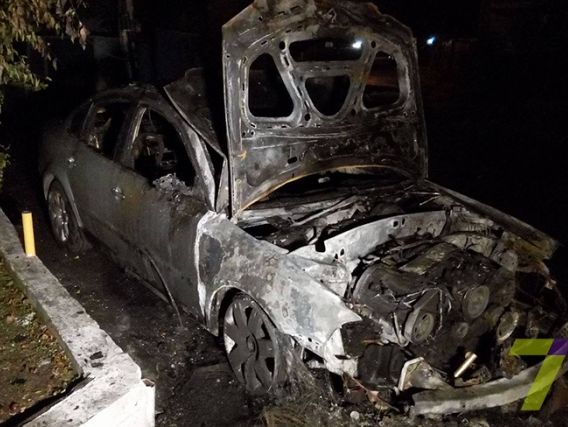 В Одессе сожгли машину начальника районной налоговой инспекции