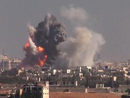 Дамаск обстреляли зажигательными бомбами