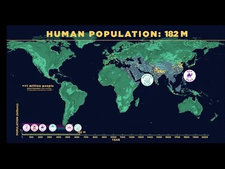 Рост населения Земли показали в коротком ролике. Видео