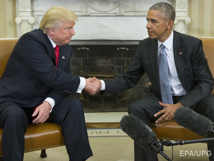 Обама и Трамп не провели традиционную фотосессию у входа в Белый дом