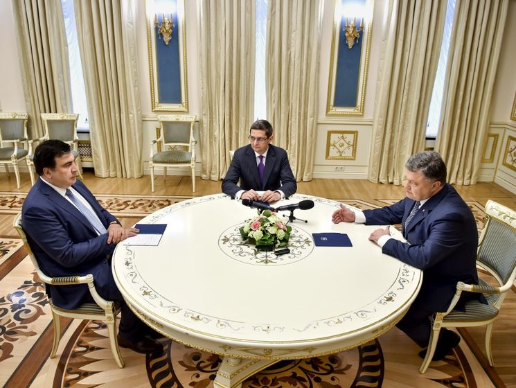 Саакашвили: Я встречусь с Порошенко только когда он будет готов назначить выборы в Раду