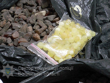 В Луцке правоохранители изъяли у местного жителя 100 кг янтаря