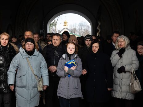 У Києві попрощалися із загиблим на фронті колишнім політв'язнем Кремля Афанасьєвим. Фоторепортаж