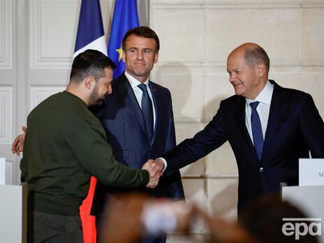  Шольц и Макрон призывали Зеленского к переговорам с Россией, когда встречались с ним в Париже – СМИ