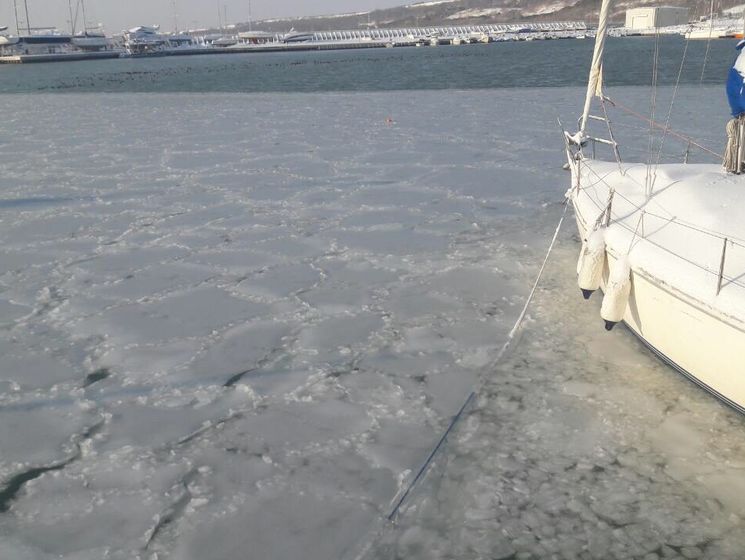 В Болгарии впервые за более чем полвека замерзло Черное море. Видео