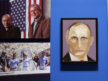Буш-младший нарисовал портрет Путина