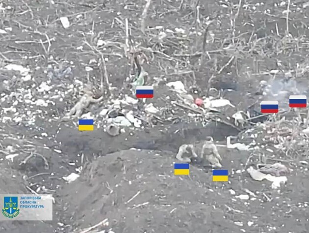 Российские оккупанты расстреляли трех украинских военнопленных вблизи Работино