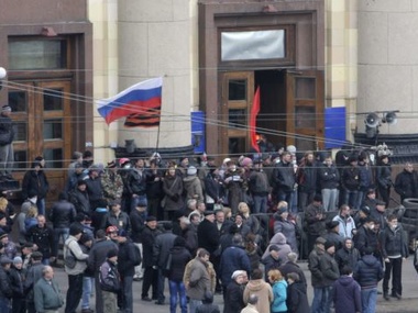 В Харькове сепаратисты напали на евромайдановцев