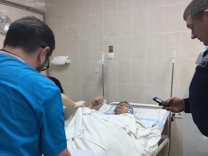 Раненный в Авдеевке сотрудник ГосЧС Третейкин доставлен в Днепр, он пришел в сознание