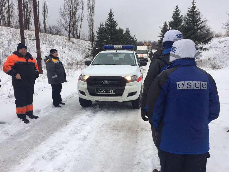 Наблюдатели СММ ОБСЕ прибыли на Донецкую фильтровальную станцию, чтобы обеспечить процесс ремонта