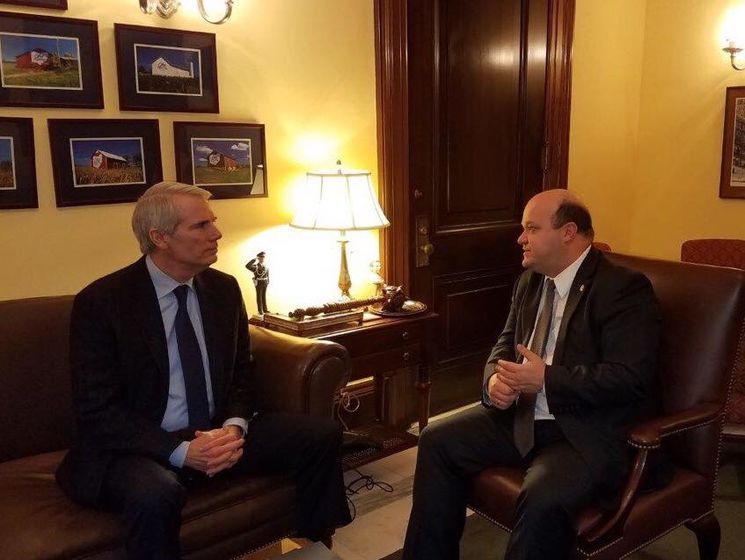 Чалый обсудил с сенатором США Портманом сохранение военной и политической поддержки Украины