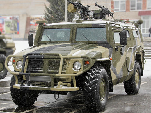 Російська армія прийняла на озброєння бронемашини "Тигр" з дистанційно керованим бойовим модулем