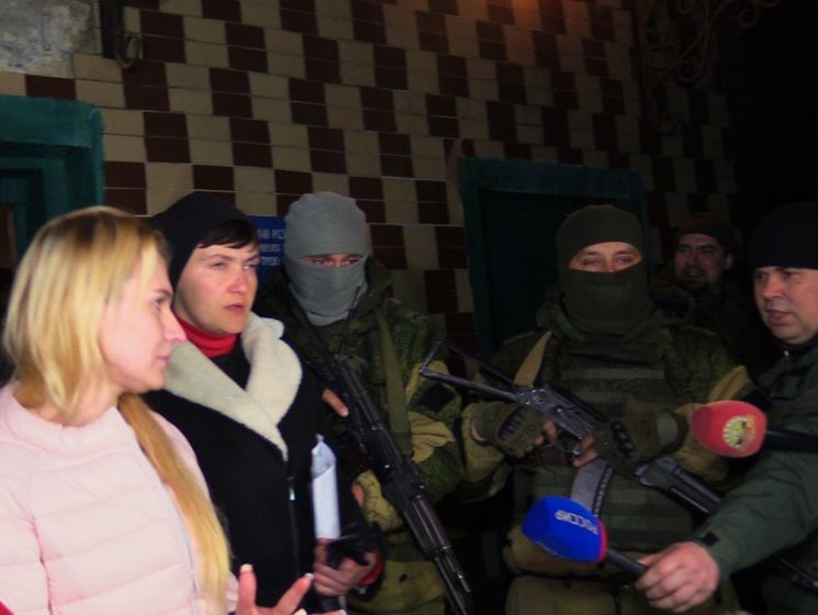 Американский журналист показал, как Савченко посещала украинских пленных в Донецке