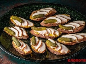 Простые, но с секретом. Как приготовить вкуснейшие канапе с салом. Украинская закуска к праздничному столу