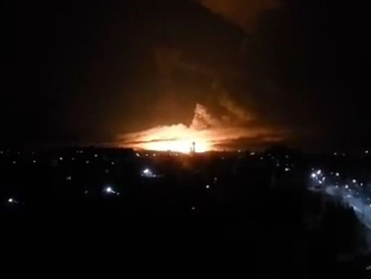 У Харківській області вибухнув склад боєприпасів. Відео