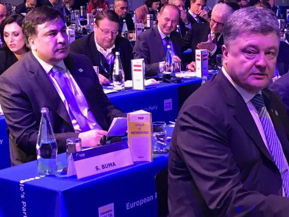 На съезде Европейской народной партии Саакашвили сделал "антиолигархическое" заявление