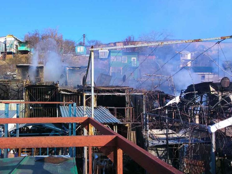 В Одессе пожар на причале уничтожил 15 частных домов &ndash; Госслужба по ЧС