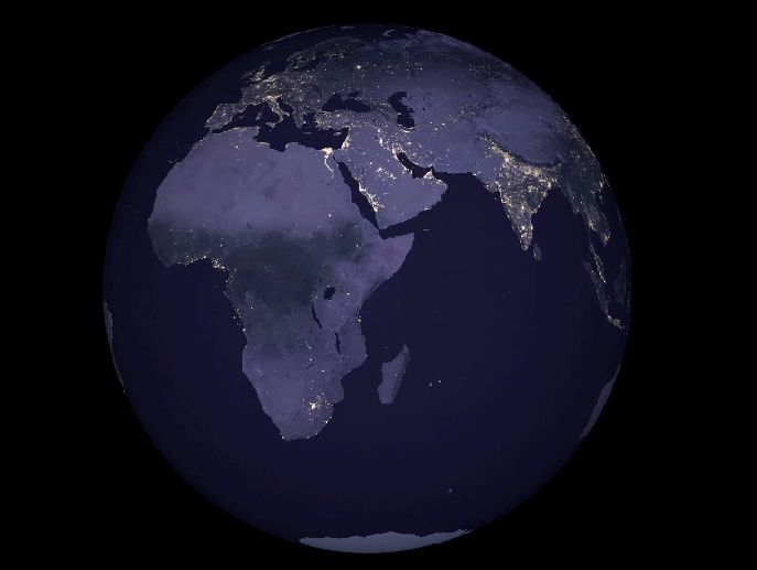 NASA показала свежую карту Земли в ночное время. Видео