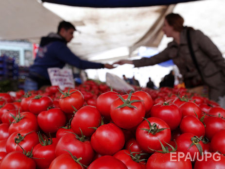 Российское эмбарго вызвало рост цен на помидоры в магазинах