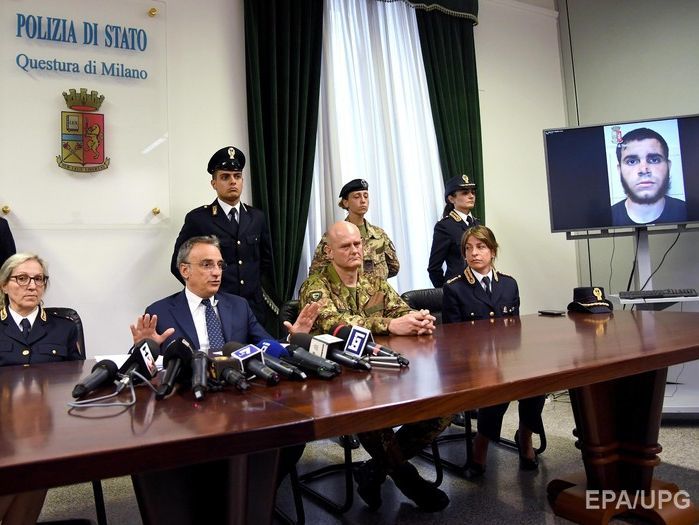 В Милане выходец из Туниса арестован за нападение с ножом на военный патруль