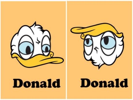 Пользователи сети обнаружили сходство между перевернутым Дональдом Даком и Трампом