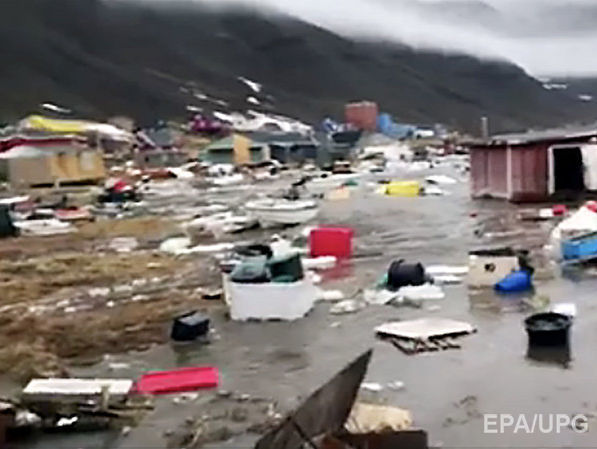 ﻿Цунамі налетіло на Гренландію, чотири людини пропали безвісти