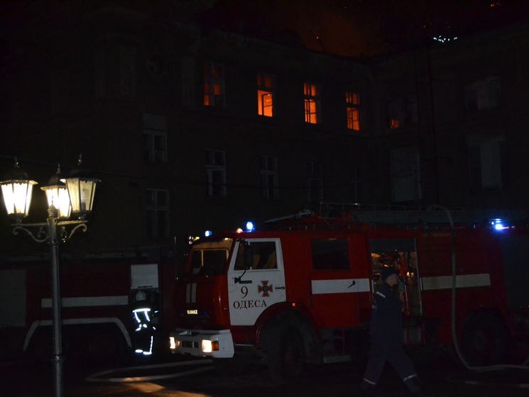 В здании будущего штаба ВМС Украины произошел пожар
