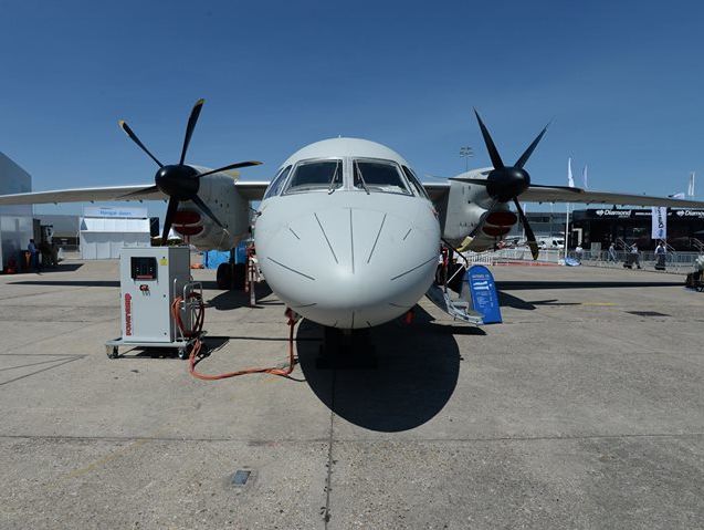 Самолет-демонстратор Ан-132Д успешно дебютировал на авиашоу в Париже. Видео