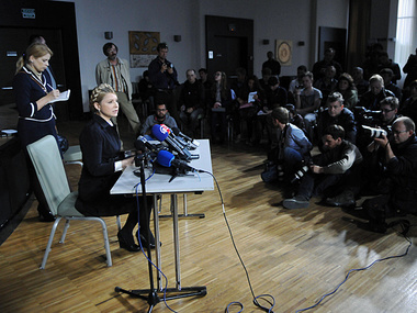 Юлия Тимошенко решила не проводить пресс-конференцию на баррикадах Донецка. Фоторепортаж