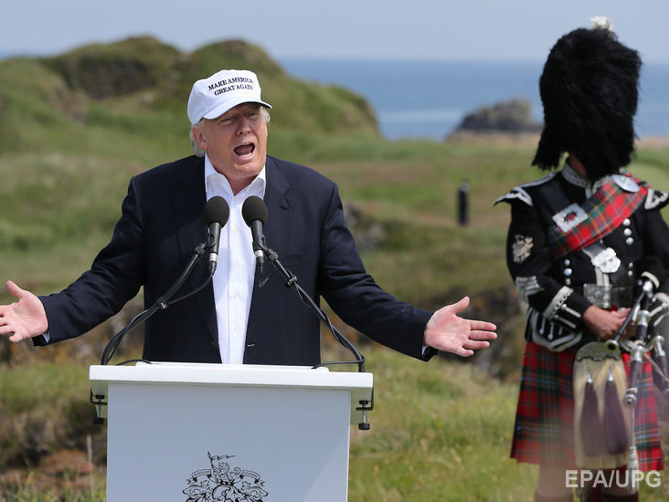 ﻿Трамп планує заїхати у свій шотландський гольф-клуб перед візитом у Францію