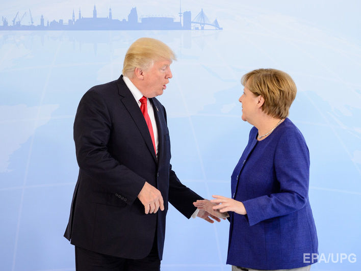 Меркель заявила, что не собирается выступать посредником между Трампом и Путиным