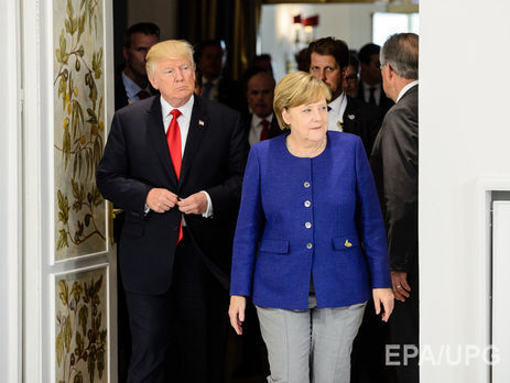 Встреча Трампа и Меркель продолжалась около часа