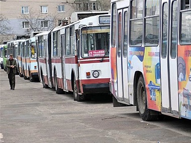 К забастовке шахтеров на Луганщине присоединились троллейбусники