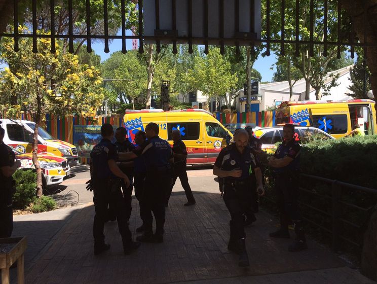 В Мадриде 33 человека пострадало в результате столкновения двух составов аттракциона "Поезд из шахты" 