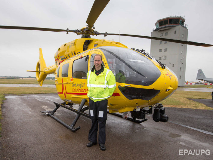 Принц Уильям выйдет в последнюю смену в качестве пилота вертолета скорой помощи