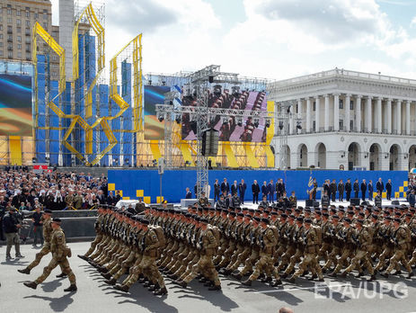24 августа в Киеве прошел военный парад