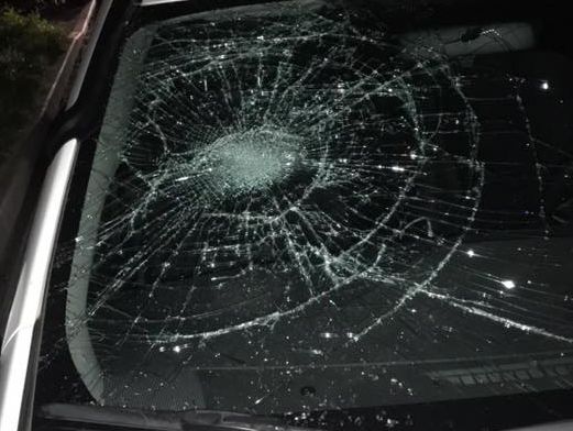 В Киеве пьяная компания напала на патрульных и разбила их автомобиль