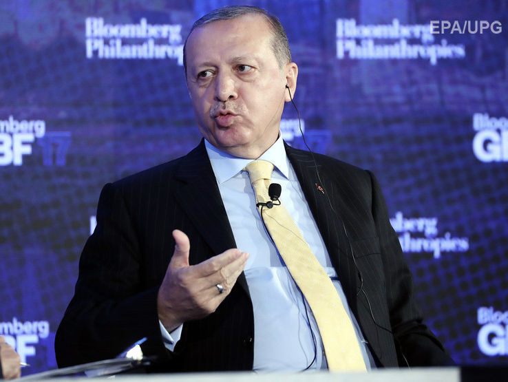 Во время выступления Эрдогана в отеле Нью-Йорка завязалась драка