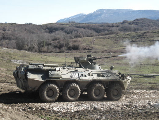 Российские военные провели учения в Абхазии