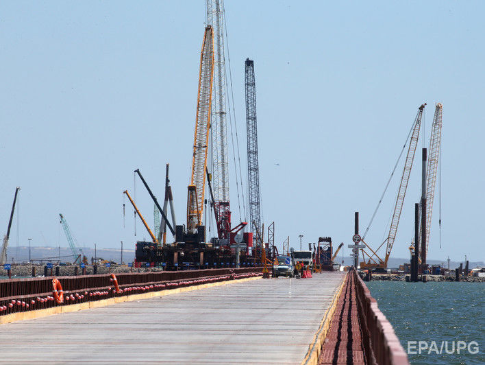 ﻿Міністр екології РФ запевнив, що будівництво Керченського мосту не шкодить морській екосистемі