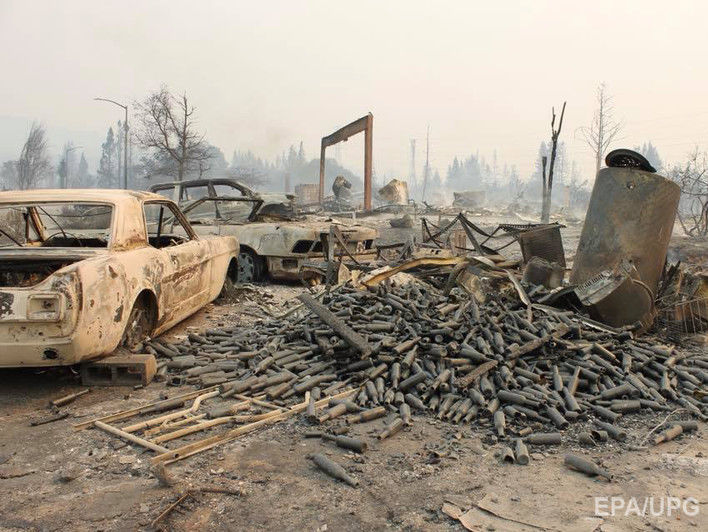 ﻿У Каліфорнії кількість жертв лісових пожеж зросла до 23, сотні людей уважають зниклими безвісти