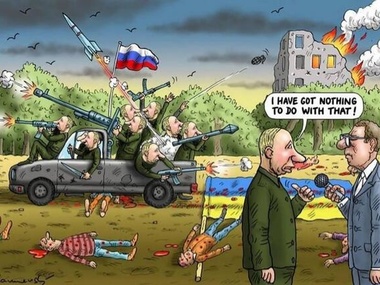 Путин стал главным героем карикатуристов. Фоторепортаж