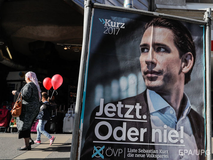 ﻿"У Москві напевно будуть раді". 31-річний Себастьян Курц виграв парламентські вибори в Австрії