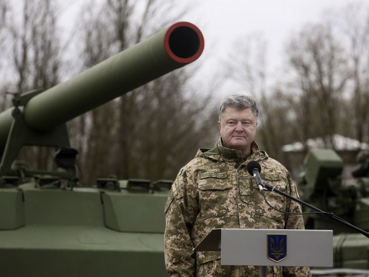 Порошенко – артиллеристам: Вы должны быть готовы вернуться на линию разграничения на Донбассе в любой момент и вступить в бой
