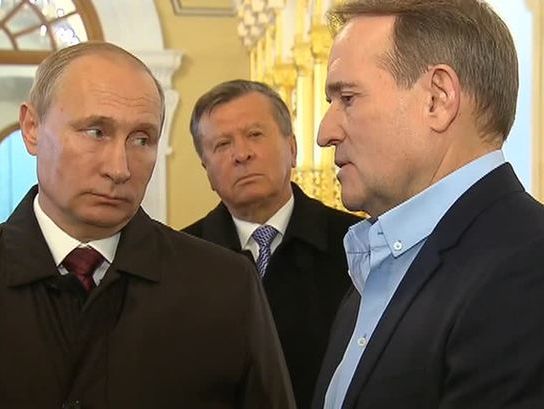 ﻿Путін пообіцяв Медведчуку обговорити із Захарченком і Плотницьким питання обміну полоненими