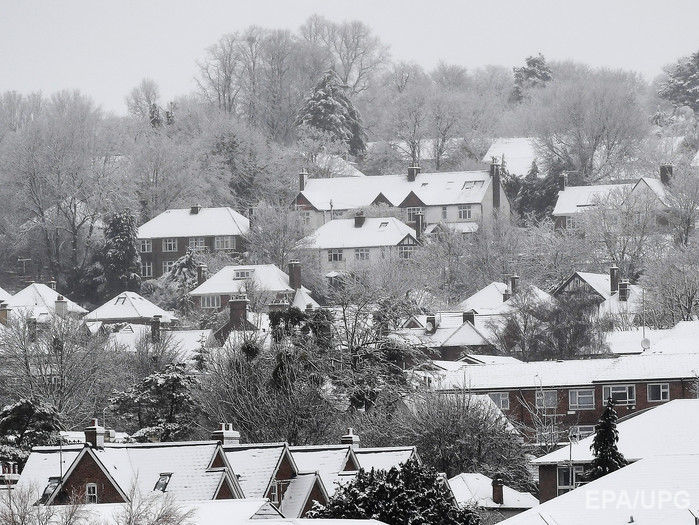 В Британии из-за сильного снегопада возникли проблемы с электроснабжением