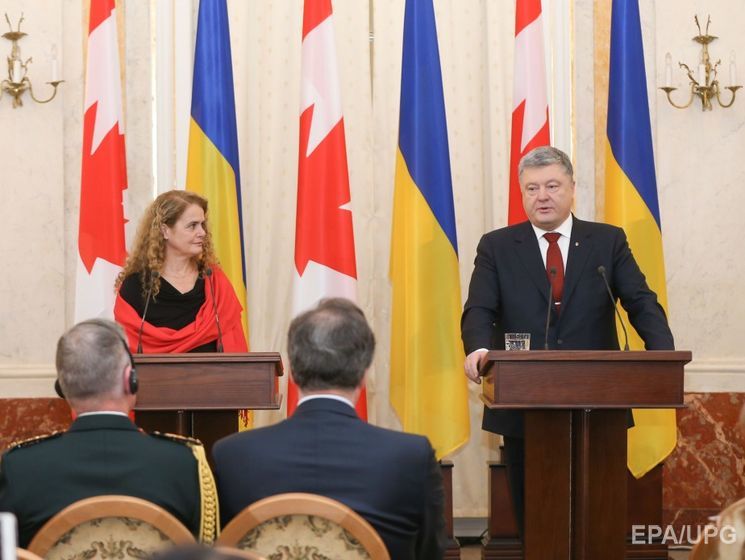 Порошенко заявил, что благодаря соглашению о свободной торговле товарооборот между Украиной и Канадой увеличился на 60%