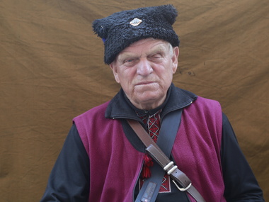 Иосиф Мигаль, старейшина козачества. На Майдане с 24 ноября